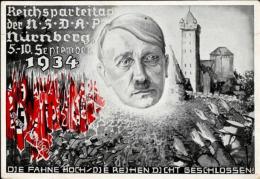 Hitler Reichsparteitag Nürnberg (8500) WK II 1934 I-II (Stauchung, Marke Entfernt) - Unclassified