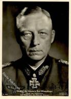 Ritterkreuzträger Allmendinger, Karl General Mit Original Unterschrift (geprüft Forst) Foto-Karte I-II - Unclassified