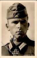 Ritterkreuzträger Riedel, Willi Hauptmann WK II M. Unterschrift PH R 86 Foto AK I-II - Unclassified