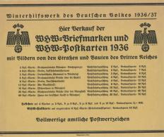 WHW 1936/37 Werbeplakat Für Briefmarken Und Postkarten Verkauf Ca. 29 X 24 Cm I-II - Ohne Zuordnung