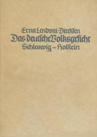 Buch WK II Das Deutsche Volksgesicht Schleswig Holstein Lendvai-Dircksen, Erna Gauverlag Bayerische Ostmark Mit 63 Aufna - Unclassified