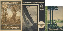 Buch WK II Lot Mit 5 Heften KdF Urlaubs Fahrten Sehr Viele Abbildungen II (teils Beschädigt) - Unclassified