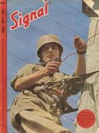 Buch WK II Zeitschrift Signal 1944 Heft Nr. 1 Deutscher Verlag 39 Seiten Sehr Viele Abbildungen II (Deckblatt Einrisse) - Non Classés