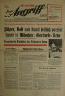 Buch WK II Zeitung Der Angriff Tageszeitung Der Deutschen Arbeiterfront Juli 1938 Sowie Zwei Sonderdrucke Anfang 30'er J - Unclassified