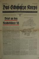 Buch WK II Zeitung Der Schutzstaffel Der NSDAP Das Schwarze Korps Januar 1939 II (altersbedingete Gebrauchsspuren) Journ - Ohne Zuordnung