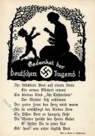 HJ-Scherenschnitt-Ak - Gedenket Der Deutschen Jugend" - Spendenkarte I" - Non Classificati