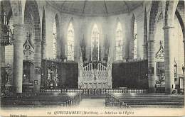 - Morbihan -ref-D97 - Questembert - Interieur De L Eglise - Carte Bon Etat - - Questembert