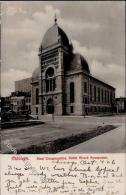 Synagoge Chicago USA Sinai Congregation Rabbi Hirsch Foto AK 1906 I-II Synagogue - Unclassified