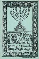 Judaika Votrag Vom 7 Armigen Leuchter Huffen Abend Ganzsache I-II Judaisme - Judaika