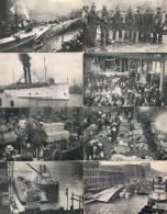 Schiff Eastland Katastrophe Juli 1915 Chicago River 845 Tote Darunter 4 Taucher 9'er Set Ansichtskarten I-II Bateaux Bat - Unclassified