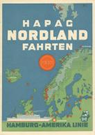 Schiff Dampfschiff Broschüre HAPAG Nordlandfahrten 1930 32 Seiten Viele Abbildungen I-II (leichter Mittelbug) Batea - Zonder Classificatie