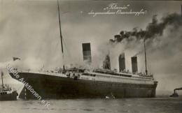 Schiff Ozeanliner Titanic Foto-Karte I-II Bateaux Bateaux Bateaux - Zonder Classificatie