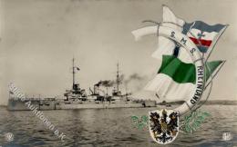 Marine WK I SMS Rheinland Schwarz-Weiss-Rot Foto AK 1916 I-II - Unclassified