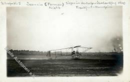 Flugtag Überlandflug Frankfurt-Mainz-Mannheim 1910 Foto AK  Zuverlässigkeitsflug Am Oberrhein I-II - Unclassified