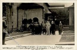 Fliegerasse (WK I) Piloten Die Ozeanflieger Chamberlin U. Levine Beim Besuch Urquell Pilsen Foto AK I-II - Unclassified