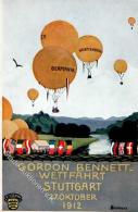 Ballon Stuttgart (7000) Gordon Bennet Wettfahrt 1912 I-II - Non Classés