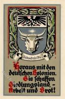 Kolonien DSW - Wappen-Karte,I Colonies - Ohne Zuordnung