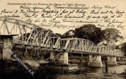 Kolonien Kamerun Eisenbahnbrücke über Sanaga Bei Edea 1914 I-II Colonies - Non Classificati