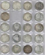 Geld Album Mit 95 10 DM Münzen Und 1 3 RM Gedenkmünze 1913 Silber I-II Argent - Non Classés