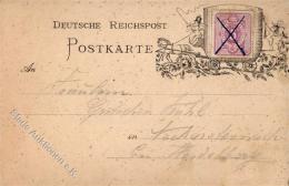 Vorläufer 1877 Darmstadt (6100) II (Eckbug, Stauchung) - Zonder Classificatie