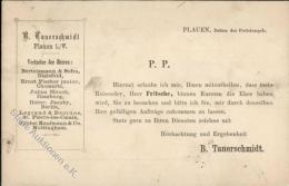 Vorläufer 1877 Plauen (o-9900) VertreterAnkündigung I-II (fleckig) - Non Classés