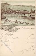 Vorläufer 1894 Rüdesheim (6220) Restaurant Rheinhalle I-II - Zonder Classificatie