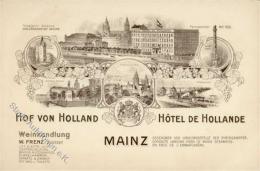 Wein Mainz (6500) Hof Von Holland Weinhandlung Ansichtskarte I-II Vigne - Zonder Classificatie