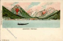 Berggesicht Achensee Pertisau Lithographie / Künstlerkarte 1898 I-II - Unclassified