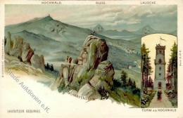 Berggesicht Lausitzer Gebirge Lithographie I-II - Ohne Zuordnung