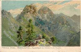 Berggesichter Compton, E. H. Madele Gabel Trettachspitz U. Hochfrott Künstlerkarte 1899 I-II Face à La Monta - Non Classificati