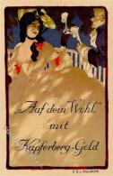 Werbung Kupferberg Gold Sign. Sallwürk, E. S. V. Künstlerkarte I-II Publicite - Unclassified