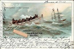 Werbung Sprengel Hannovera Waffel Sign. Stöwer, Willy Künstlerkarte 1907 I-II (Ecke Abgestossen) Publicite - Zonder Classificatie