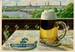 Bier Hamburg (2000) Bavaria St. Pauli Werbe AK I-II (Stauchung) Bière - Bierbeek