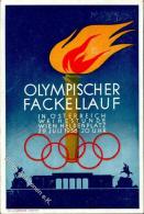 Olympiade 1936 Fackellauf Künstlerkarte I-II - Ohne Zuordnung