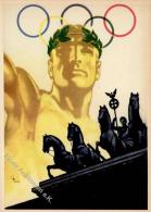 Olympiade 1936 Sign. Würbel Künstlerkarte I-II - Ohne Zuordnung