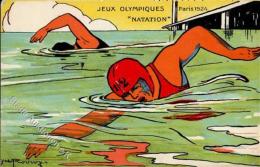 Olympiade Paris (75000) Frankreich Schwimmen 1924 Künstlerkarte I-II - Ohne Zuordnung