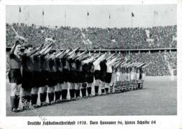 Fußballmannschaft Hannover 96 Schalke 04 Deutsche Meisterschaft 1938 I-II (fleckig) - Ohne Zuordnung