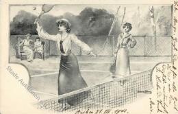 Tennis Sign. Brüning, E.  Künstlerkarte 1905 I-II - Tennis