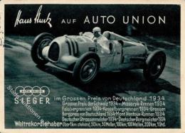 Auto Auto Union Hans Stuck Werbe AK I-II - Non Classificati