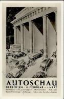 Automobilausstellung Berlin, U Sign. Heudtlaß, Axter Autoschau 1936 Künstlerkarte I-II - Ohne Zuordnung