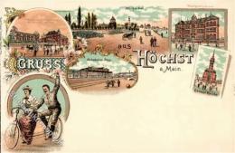 FRANKFURT-HÖCHST (6000) - Litho Mit FAHRRAD-TANDEM,I - Zonder Classificatie