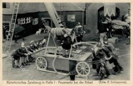 Spielzeug Feuerwehr Bei Der Arbeit  I-II Jouet Pompiers - Games & Toys