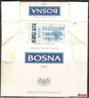 Tobacco Cigarettes Cardboard Box Bosnia - Banjaluka "Bosna Light " - Schnupftabakdosen (leer)