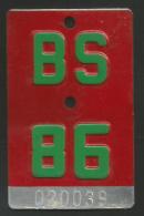 Velonummer Basel Stadt BS 86 - Placas De Matriculación