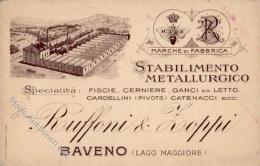 Baveno (28831) Italien Metallwarenfabrik Ruffoni & Zoppi Werbe AK I-II (keine AK-Einteilung) - Unclassified