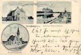 Strasbourg (67000) Frankreich Gasthaus Sporeninsel  1906 I-II - Unclassified