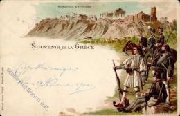 Athen  Griechenland Lithographie II (Ecken Abgestoßen) - Greece