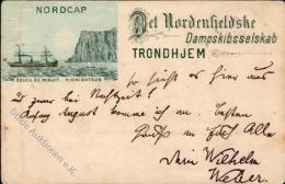 Trondheim Norwegen Vorläufer 1890 II (fleckig VS/RS, Ecken Abgestoßen) - Norway