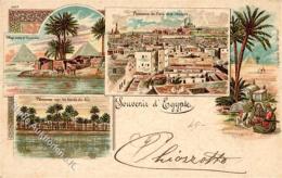 Kairo Ägypten Lithographie 1900 I-II - Alexandria