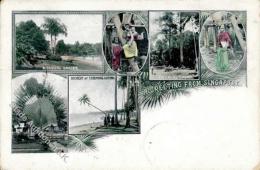SINGAPORE - Gruss Aus Singapore 1899 , Marke Entfernt I-II Montagnes - Unclassified